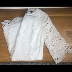 Ann Taylor White Lace Dress
